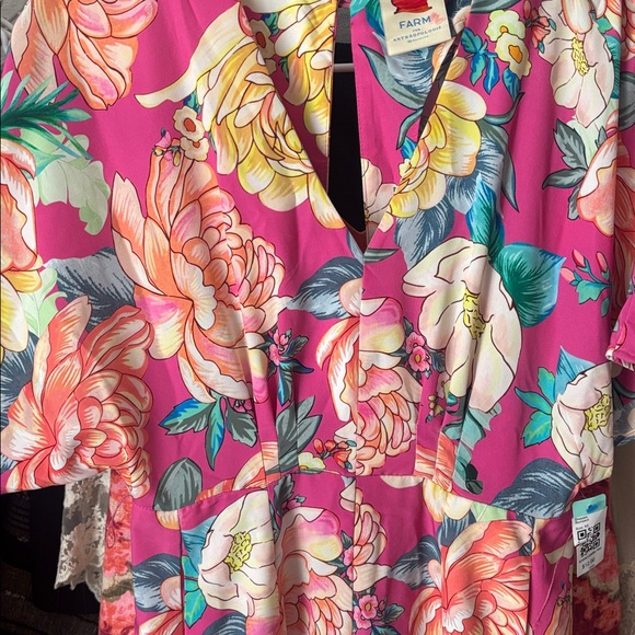 FARM Rio Floral pant suit- Pink and Yellow - Picture 4 of 5